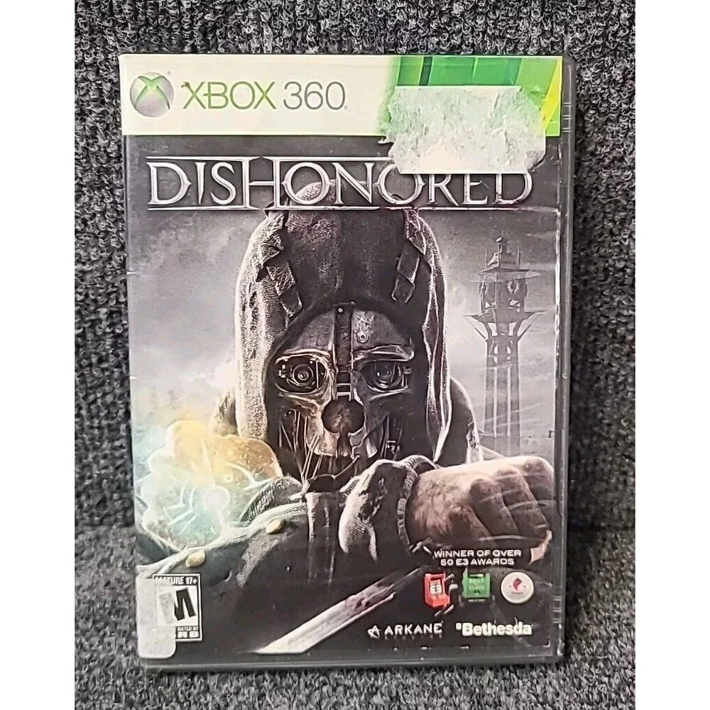 Xbox 360 Dishonored Microsoft Game Only, No Manual Tested Works